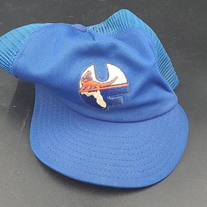 Vintage Florida Gators trucker mesh hat blue. Adjustable snapback